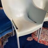 Set of 3 armchairs by Philippe Starck, Dr No model, for Kartell