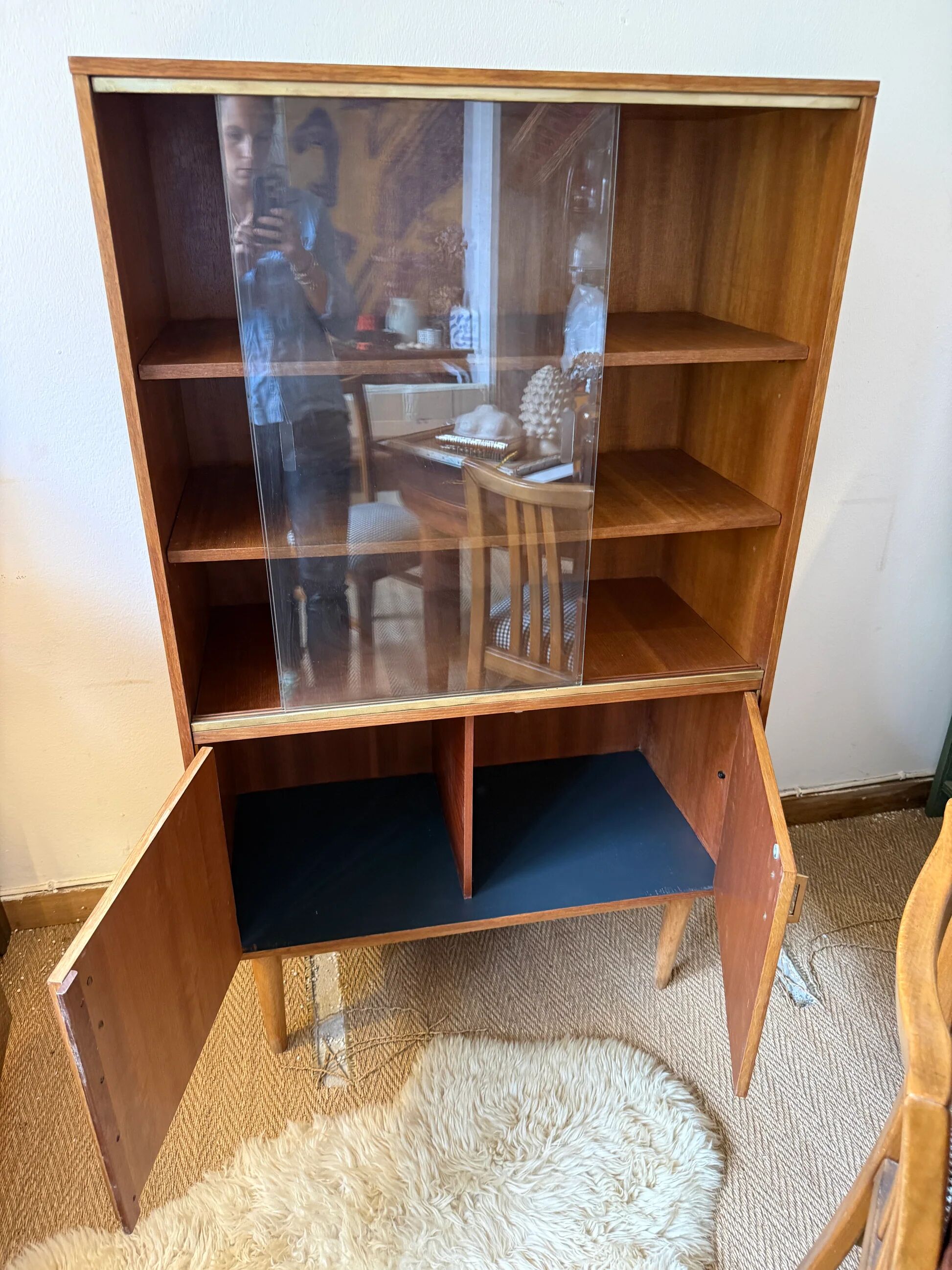 Vaisselier vitrine bibliothèque vintage