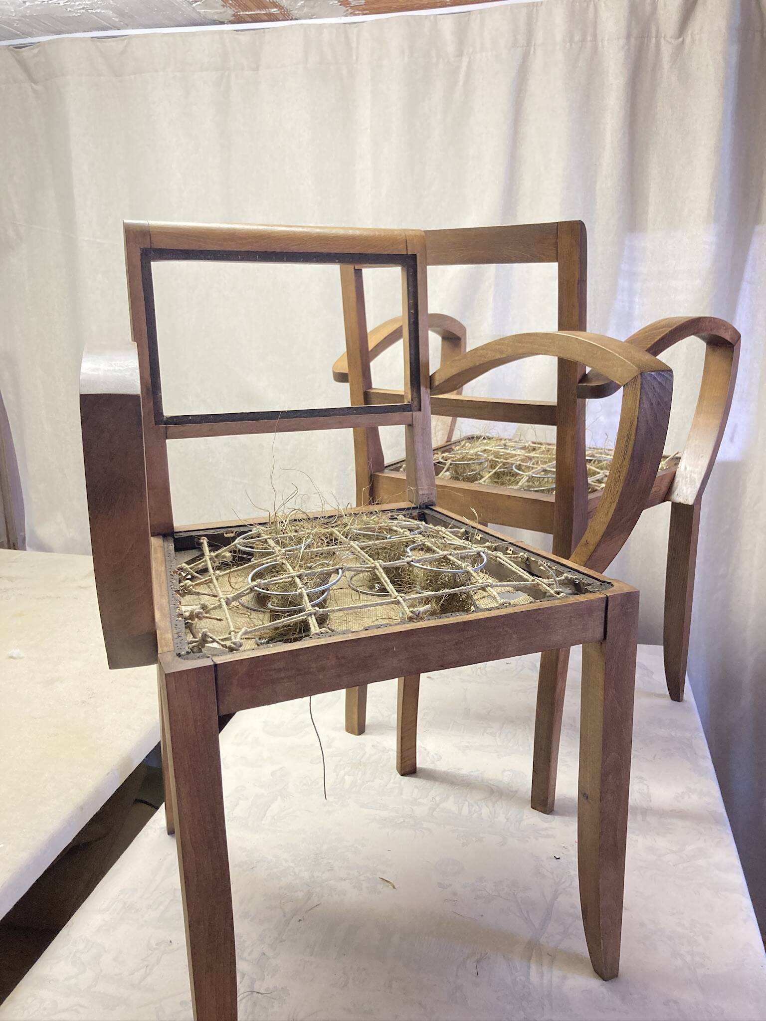 Paire de fauteuil Bridge