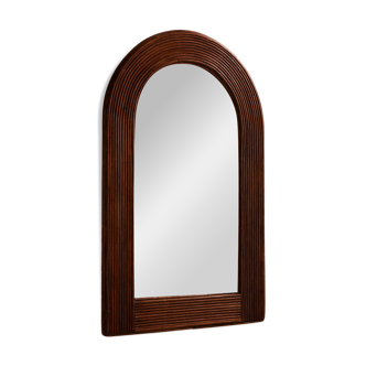 Miroir encadré de canne