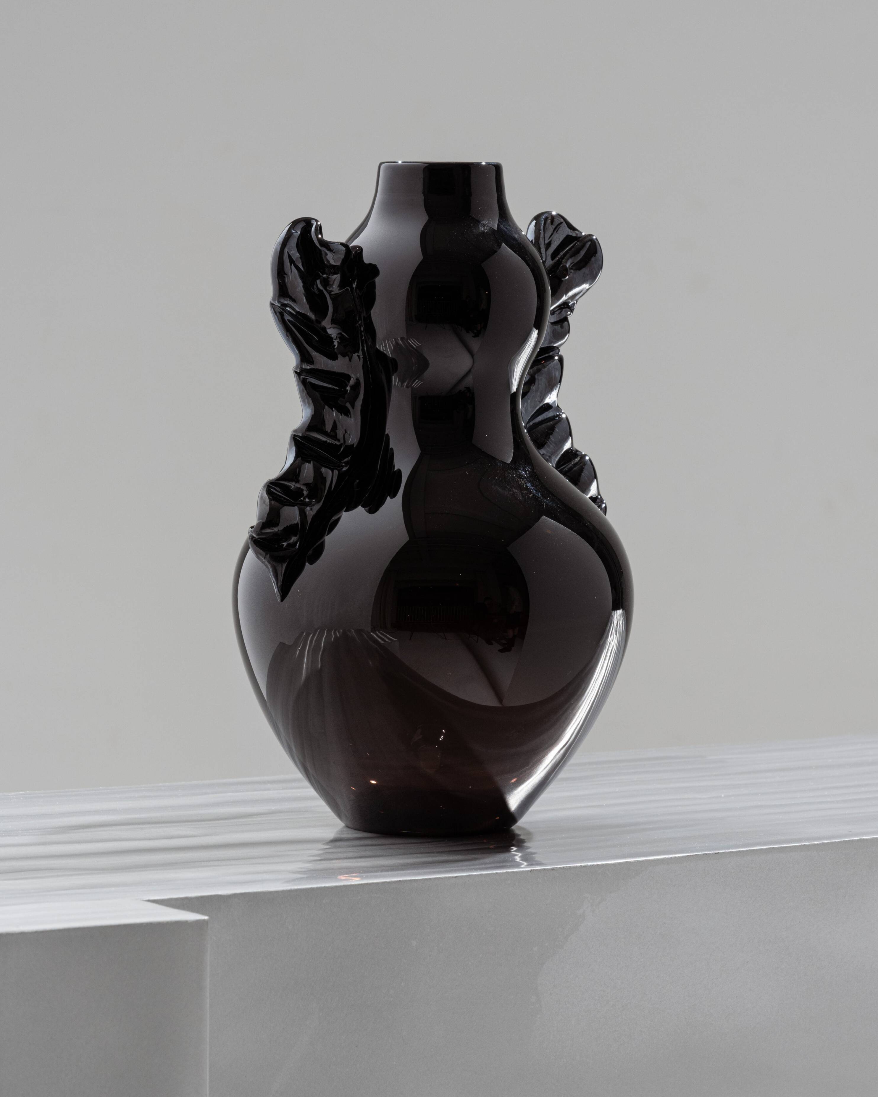 Vase Piscis couture noir