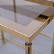 Brass side tables Hollywood Recency 1970s France