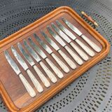 PRODUCT BHV - Set of 11 large silver metal knives