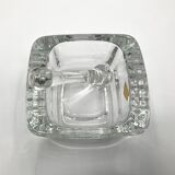 SKLO UNION Ashtray with pestle • 1960 • Czechoslovakia • Pressed glass