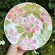 Vintage round dish Digoin Sarreguemines decor Edwina