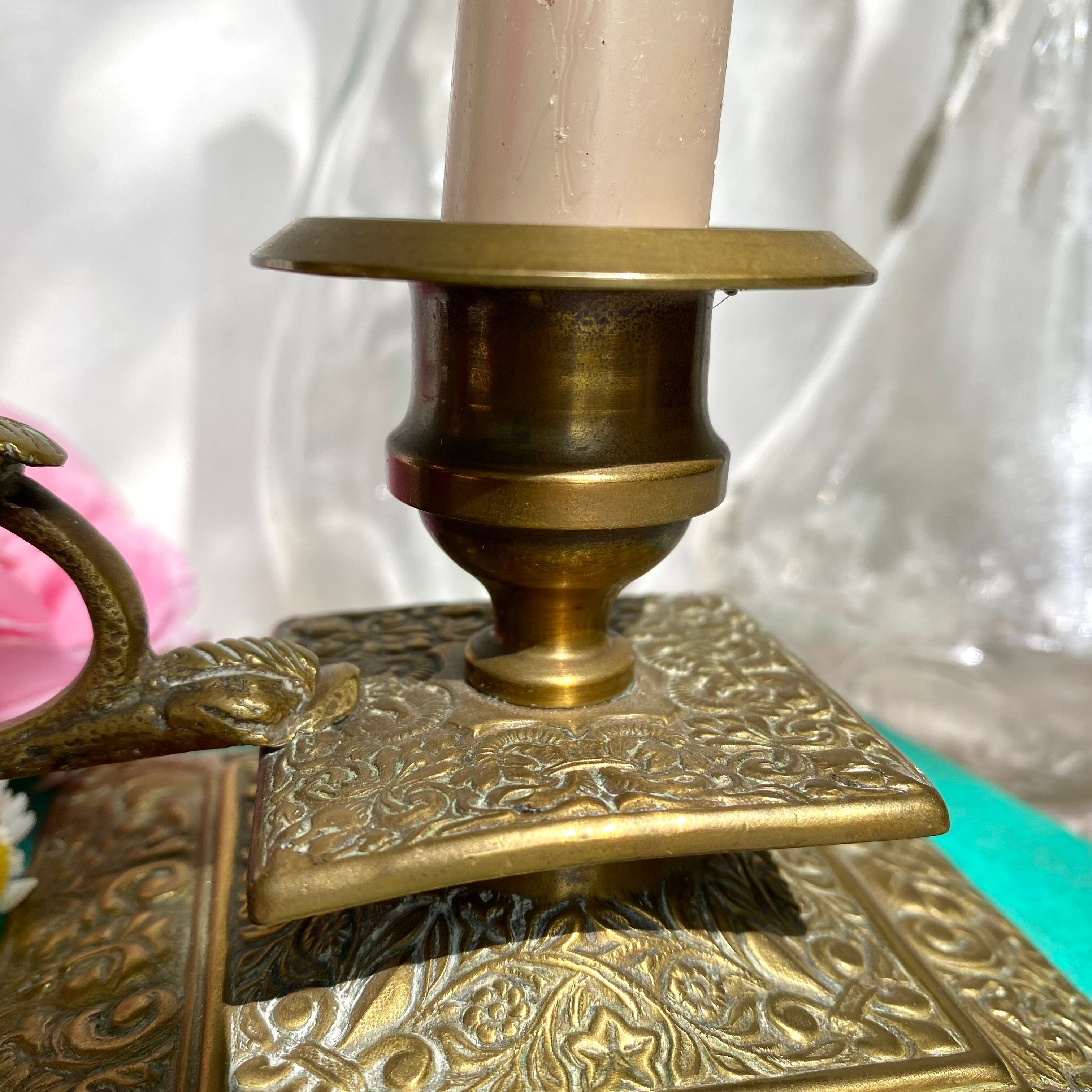 Brass candle holder