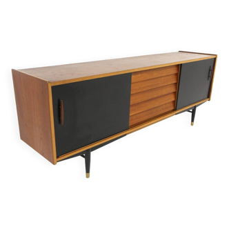 Enfilade scandinave en teck "Trio", Nils Jonsson, Troeds, Suède, 1960
