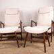 Large Scandinavian Teak Armchair with Ottomans by Folke Ohlsson for Westnofa 1960.