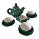 Teapot, 3 cups and sugar bowl KERALUC