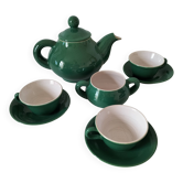 Teapot, 3 cups and sugar bowl KERALUC