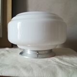 Opaline art deco ceiling light