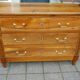 18th-century Louis XVI low commode in walnut.