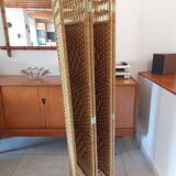 wicker, rattan screen, 5 panels