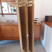 paravent osier, rotin, 5 panneaux