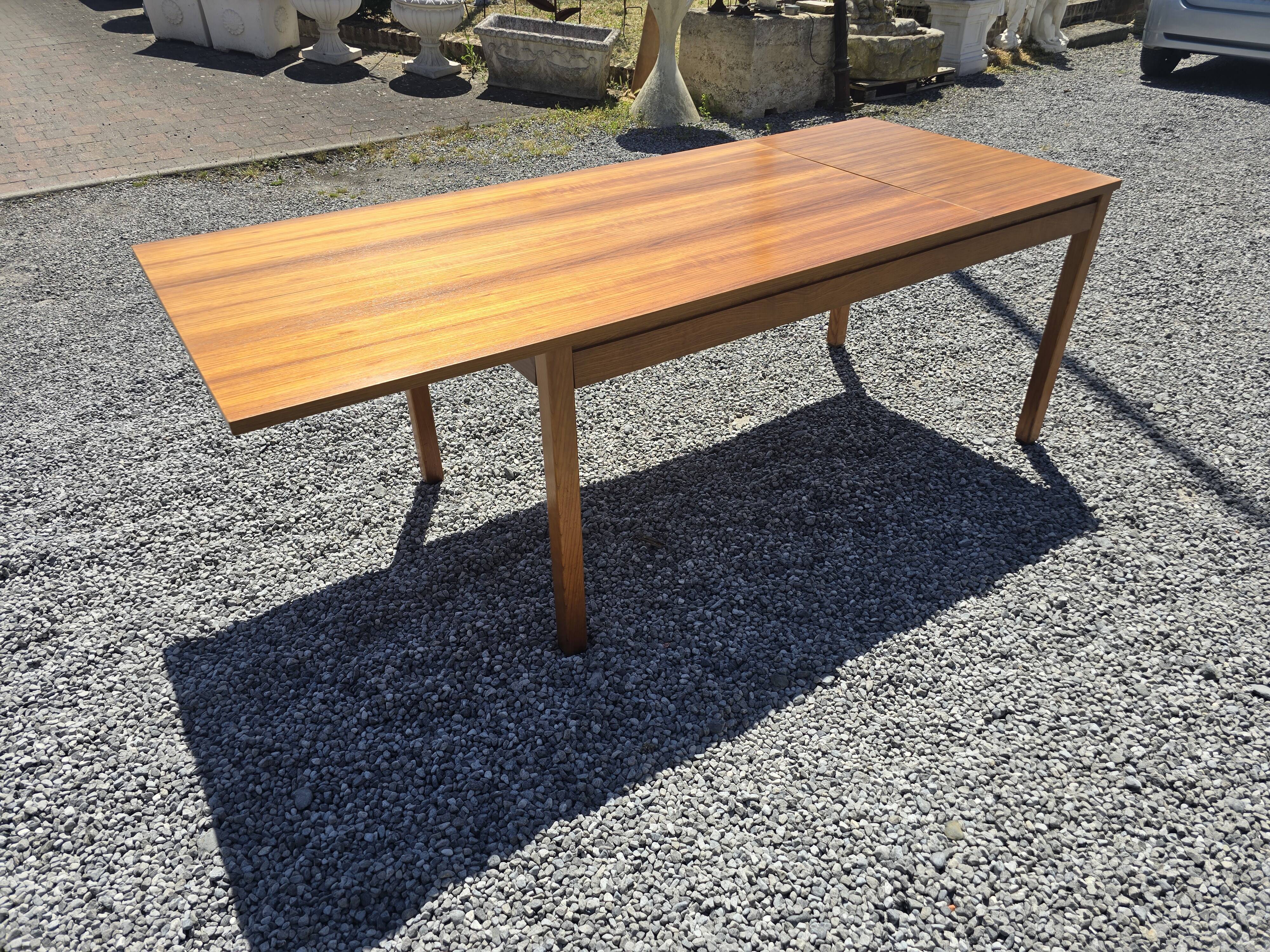 Scandinavian extendable teak table from the 60s