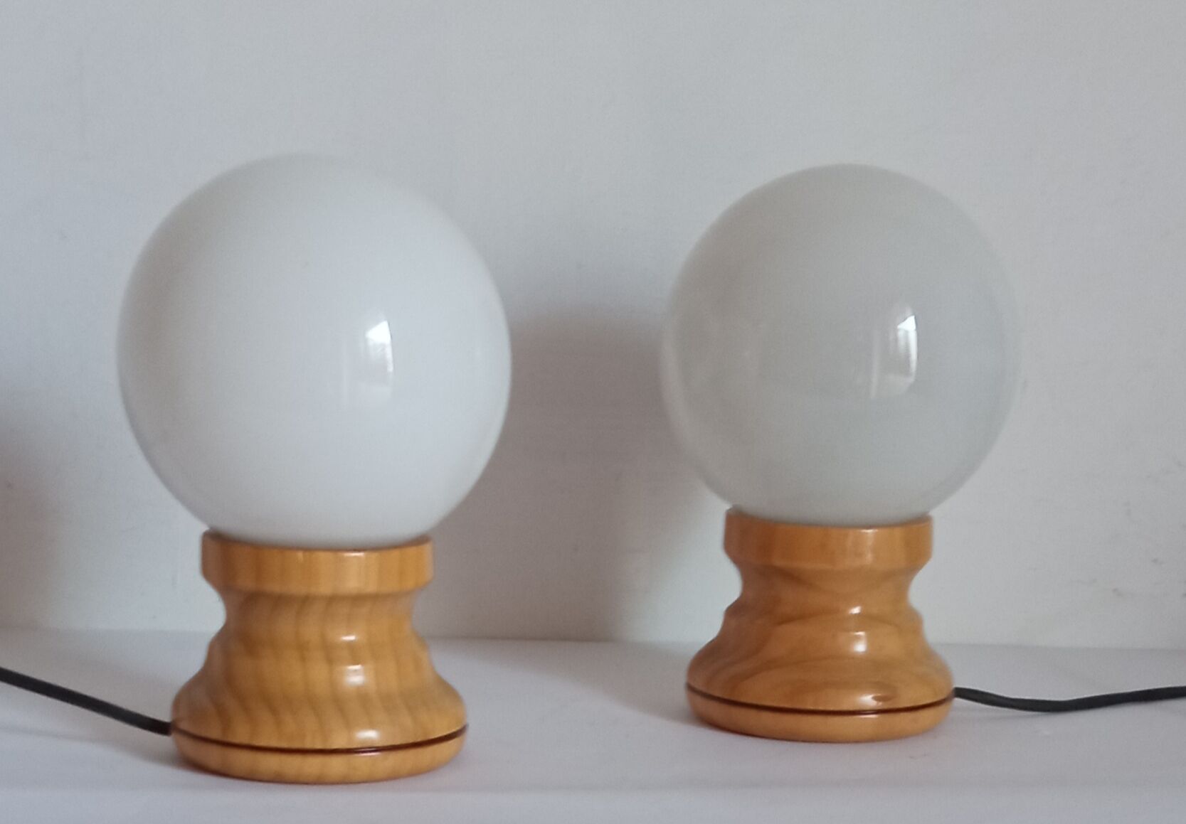 Pair of bedside lamps