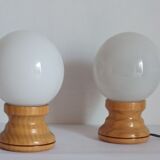 Pair of bedside lamps