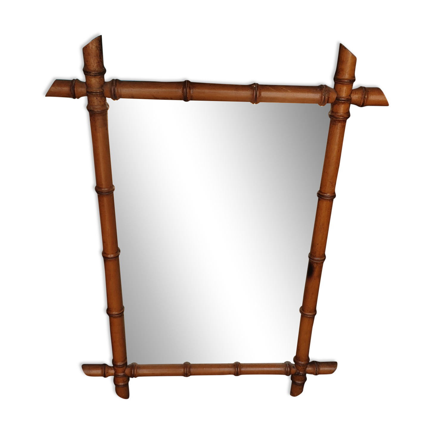 Bamboo barber mirror