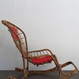 Bamboo Rocking Chair by Haruki Miyajima, 1960s