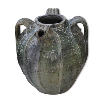 Jug to walnut oil périgord XlX earthen glazed