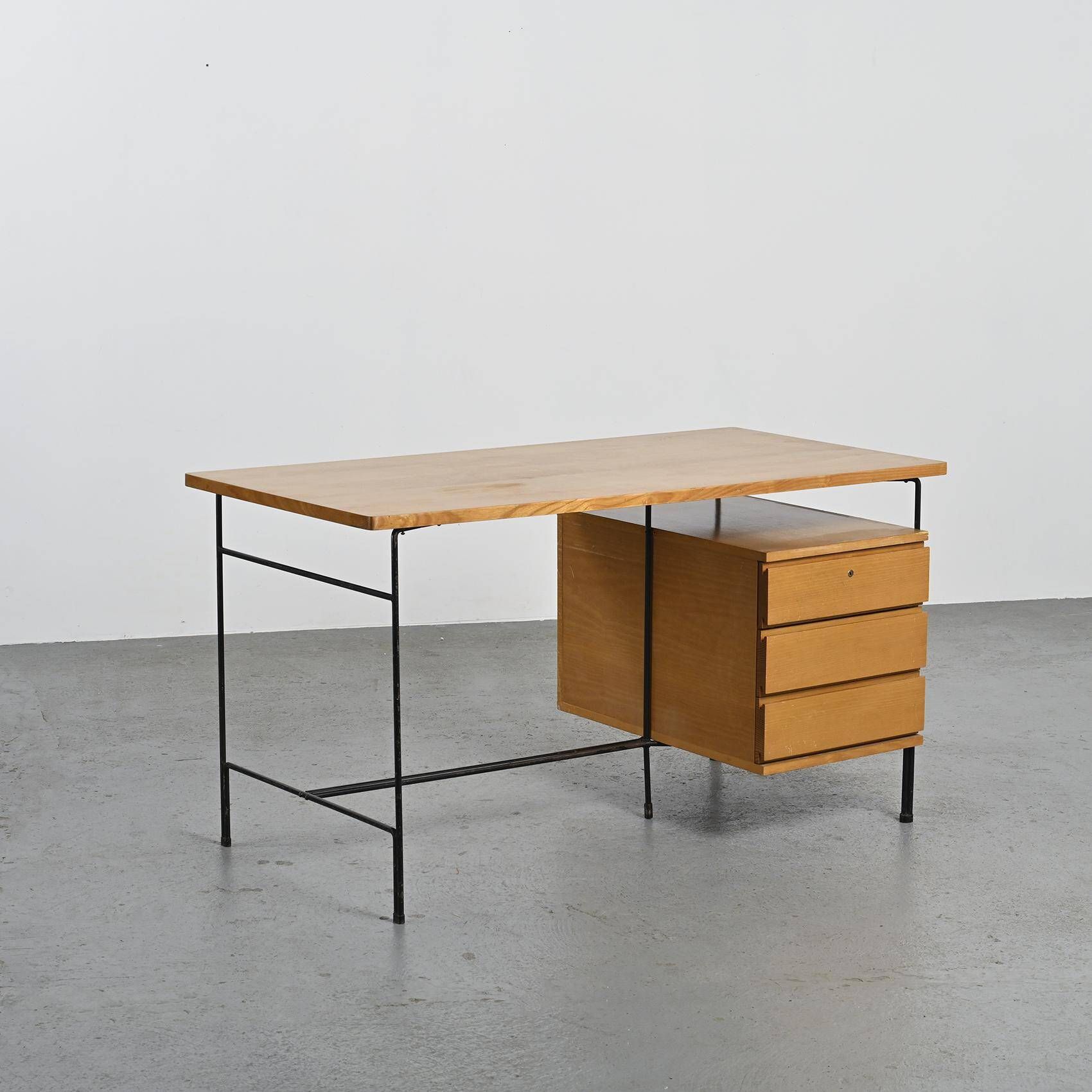 Modernist Desk by ARP, Minvielle France circa 1955