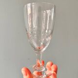 Série de 6 verres à pied anciens dépareillés