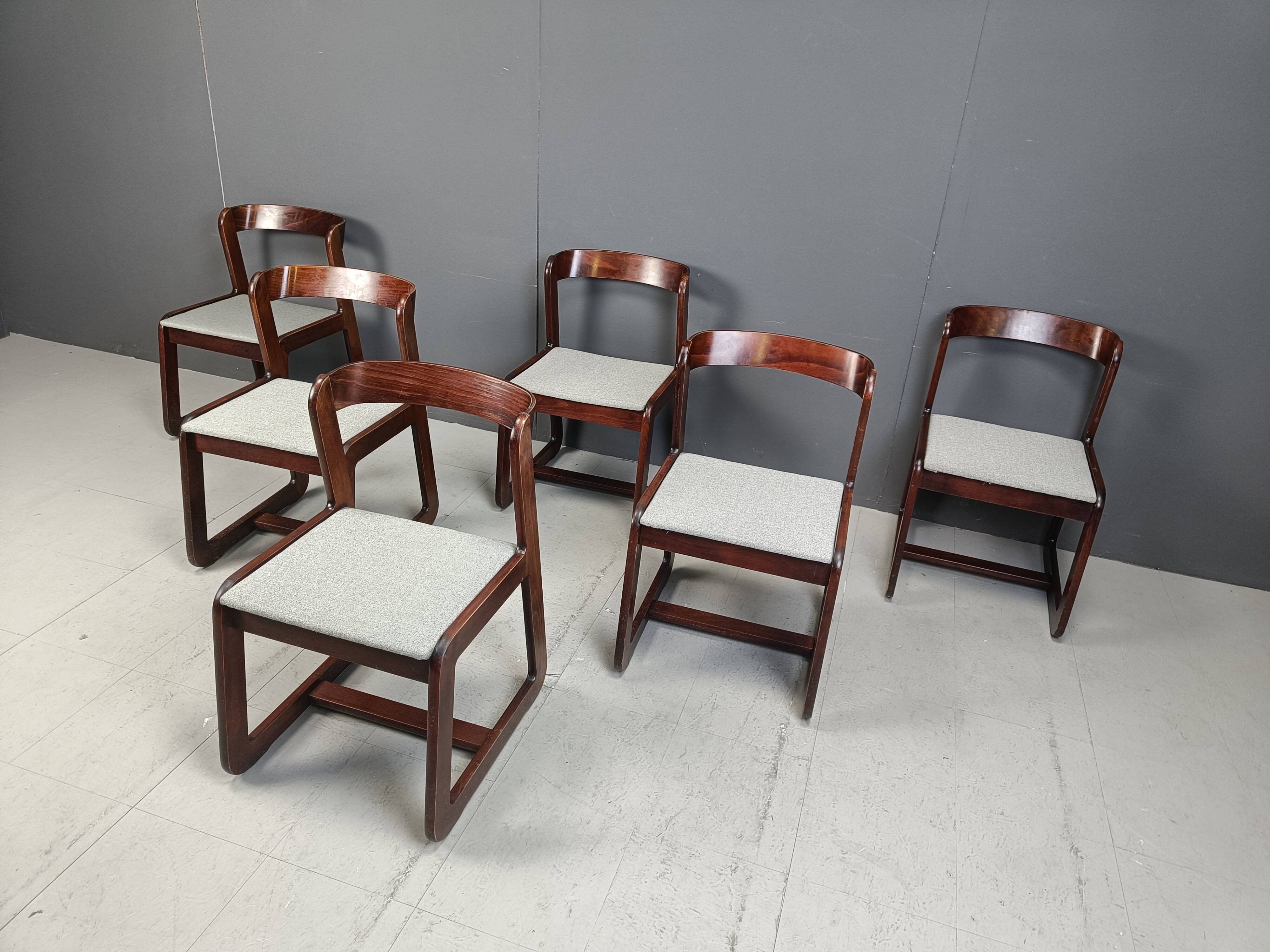 Vintage dining chairs by Mario Sabot, 1970s