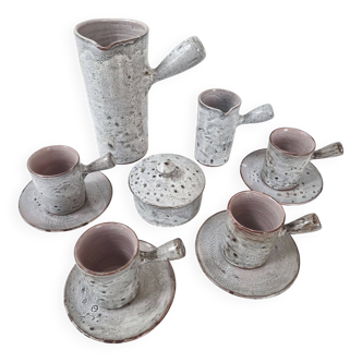 Vintage 1960s stoneware coffee set