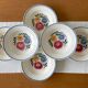 6 assiettes creuses anciennes en faïence de Sarreguemines