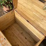 Exceptional curved leather/brass box with beautiful restored clasps.