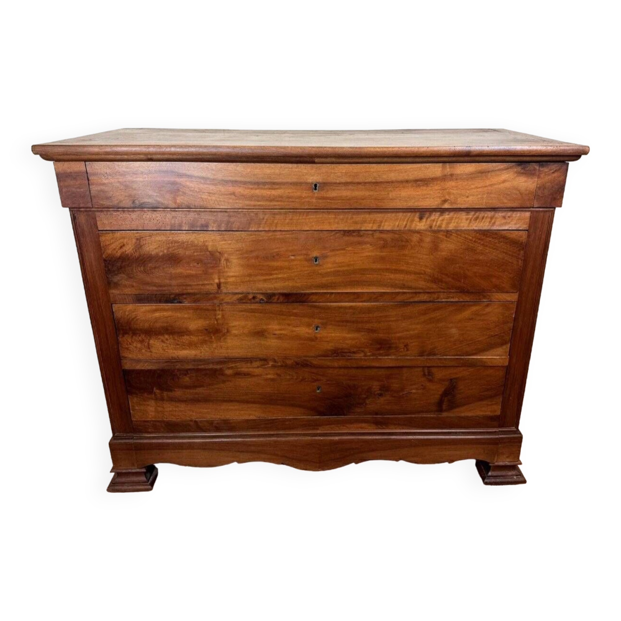 Louis Philippe Period Chest Of Drawers In Walnut