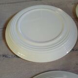 10 antique stoneware dinner plates