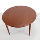 Vintage Danish design teak round dining table