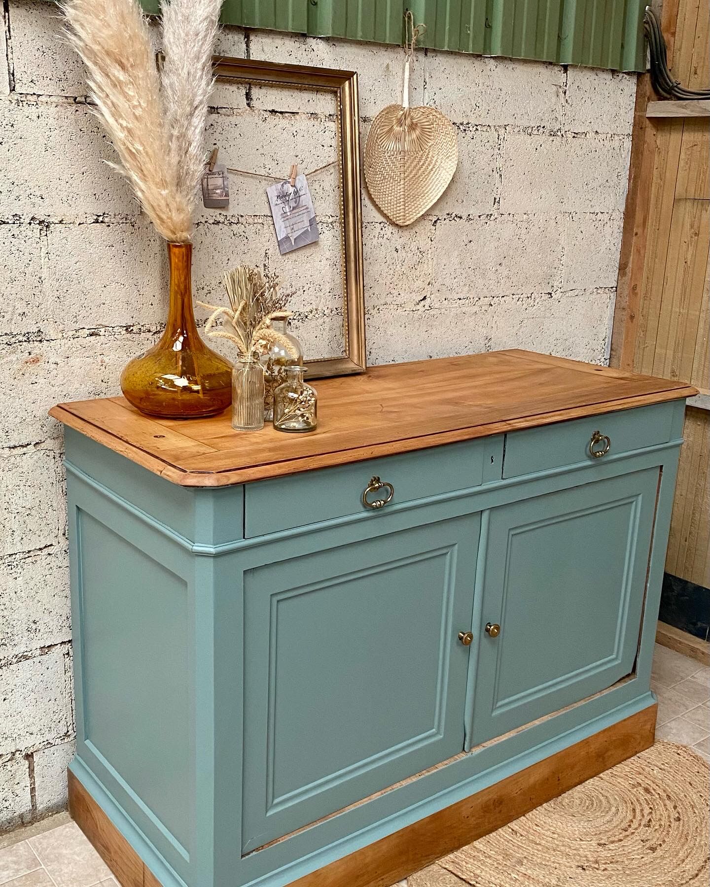 Antique buffet in solid wood