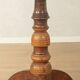 Antique octagonal walnut side table with elaborate inlays, probably Italy, mid-19th century