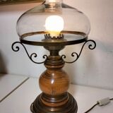 Old glass globe lamp, vintage