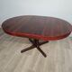 Table ronde en palissandre pied central