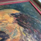 Old man painting