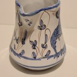 Moustier milk pot decorating blue birds