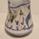 Moustier milk pot decorating blue birds