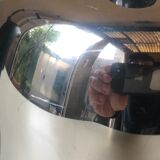 Guy Degrenne salam calorifuge teapot 4 ceramic cups - vintage chrome 70