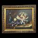 Tableau huile sur toile : nature morte aux fruits (A)