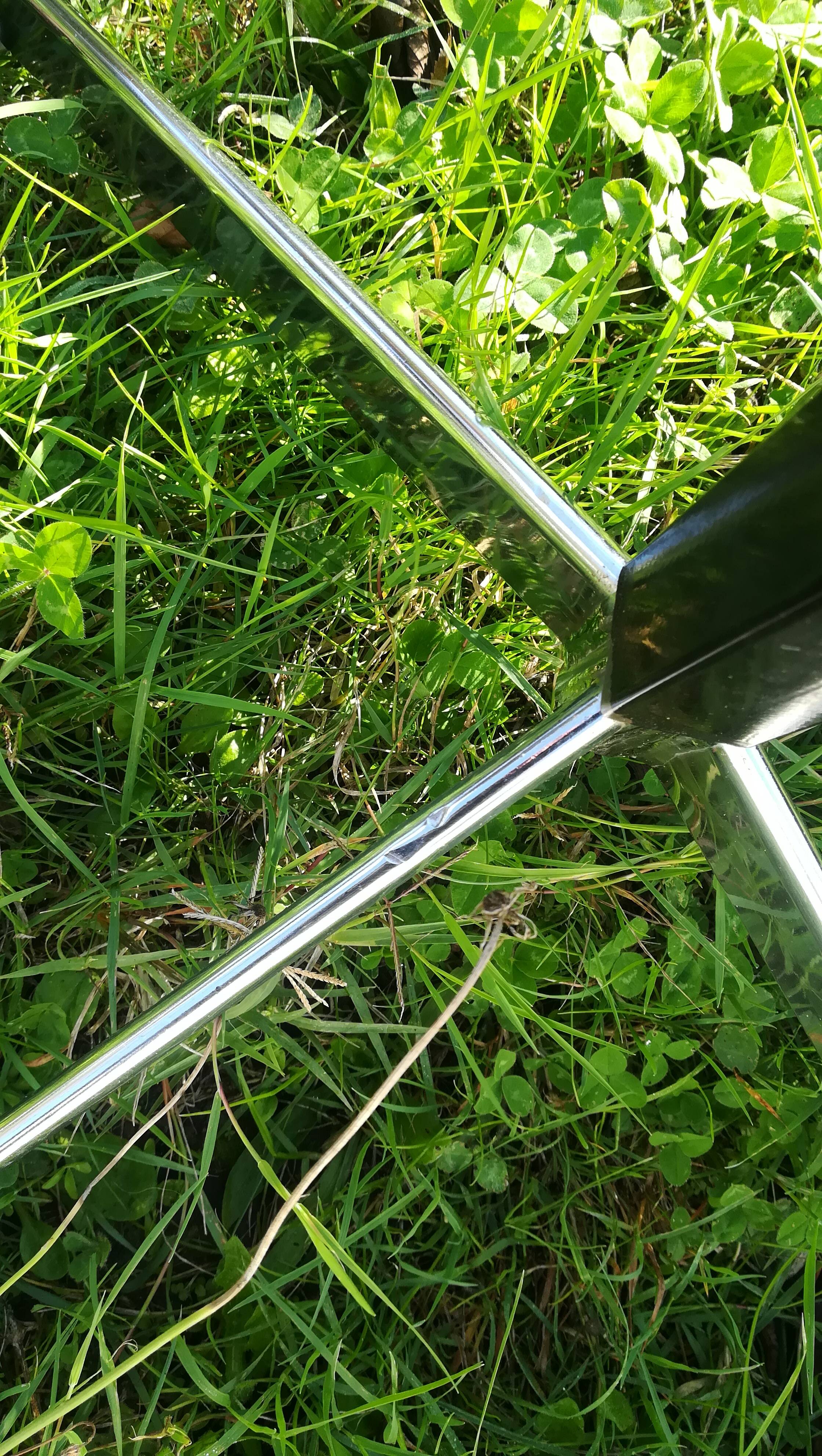 Coat rack on stainless steel stand year 70/80