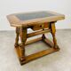 Swiss wood and slate money changer table