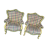 lot de deux fauteuils style baroque rococo