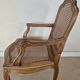 Fauteuil style Régence en bois et cannage