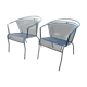 Pair of metal garden chairs 1950