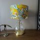 Hollywood Regency style lamp | Chic printed botanical lampshade