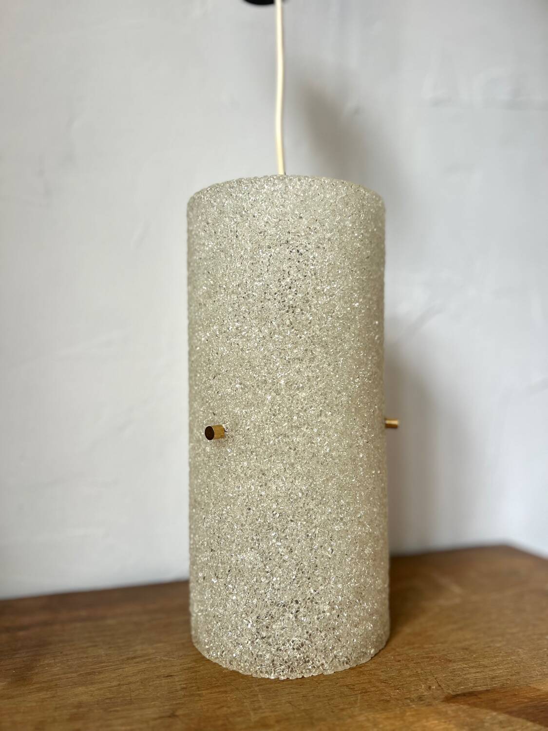 Vintage 1970s granite cylindrical suspension