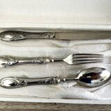 Box set for 3 silver-plated cutlery 800 old Solingen hallmark